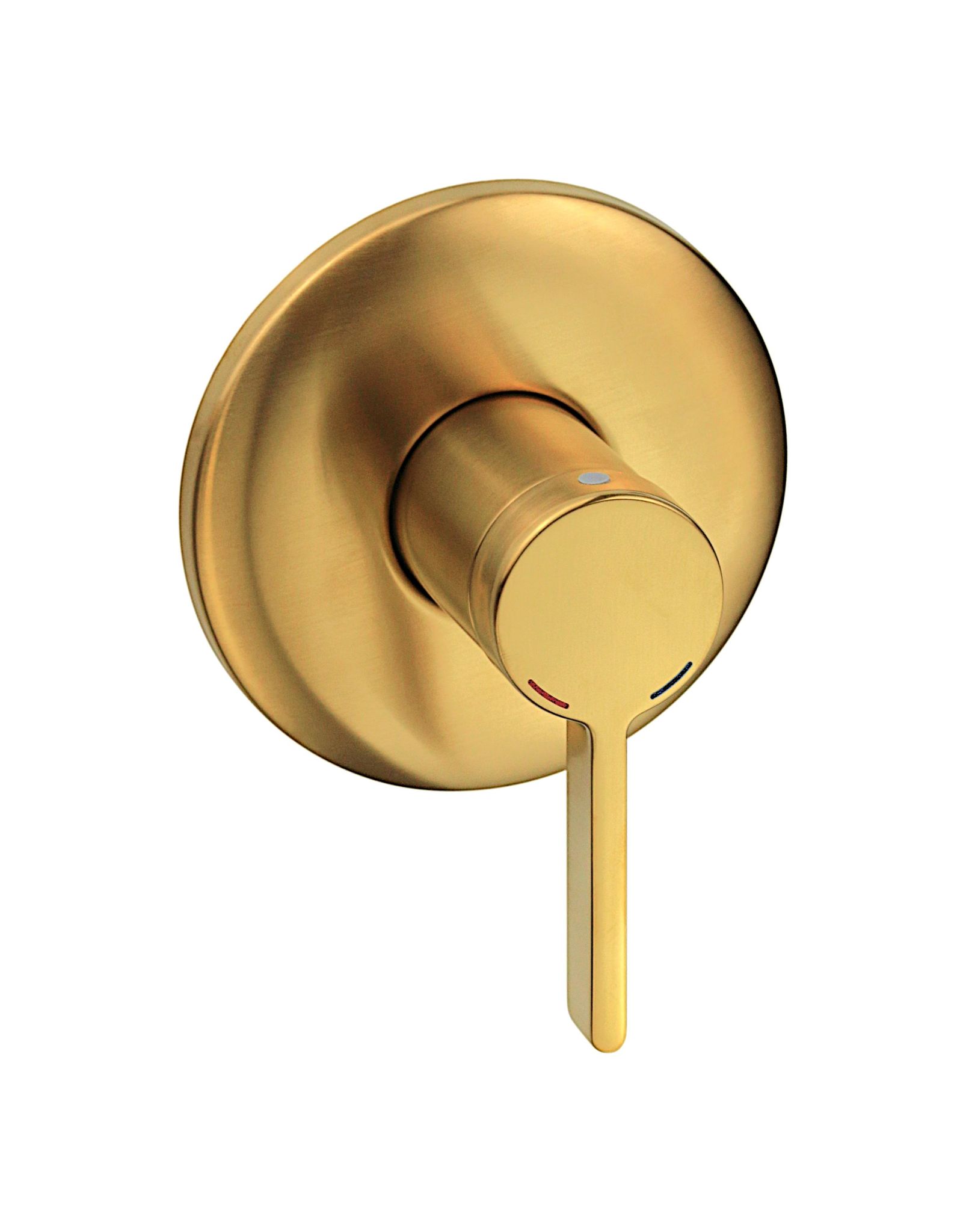 Gebürsteter Goldfarbener, Einseitiger Einbau-einhebel-duschmischer Mit Integriertem Gehäuse Pollini Lumea Lt70003042w Gebürstetes Gold