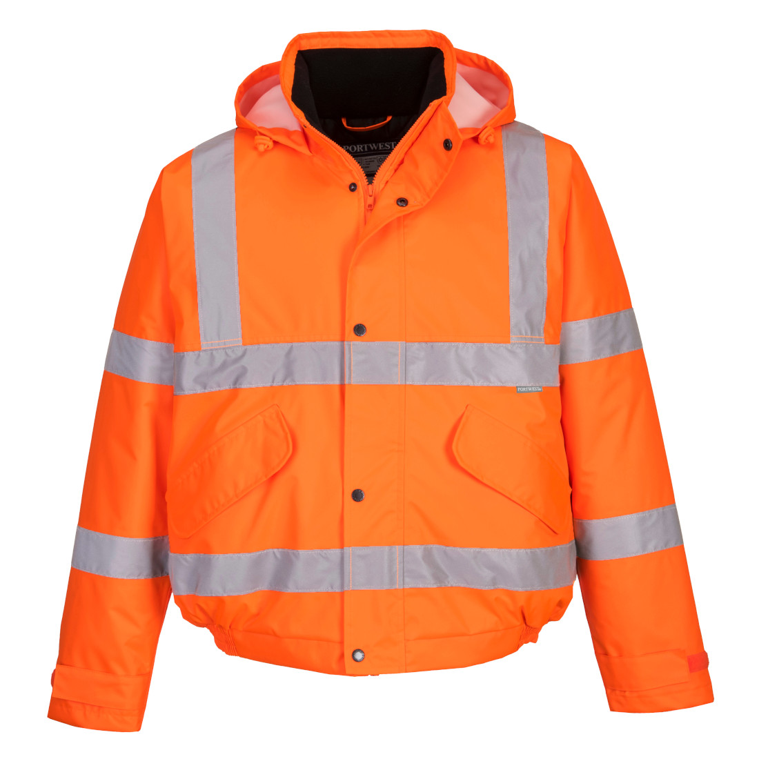 Warnschutz-pilotenjacke, Leuchtorange, En 343, En Iso 20471 Kl.3, Gr. L Portwest