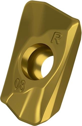 Fräswendeschneidplatte Iso Admx 11t308pr-r:m8340 D.2,9mm Pvd Beschichtet Gold