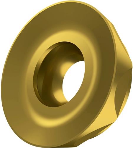 Fräswendeschneidplatte Iso Rcmt 2006mosn-f:m8330 D.6,5mm Pvd Beschichtet Gold