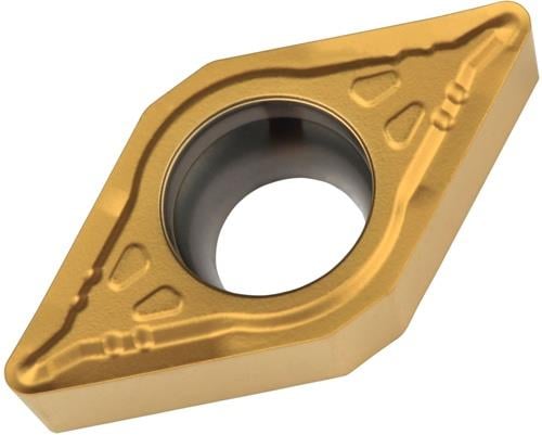 Drehwendeschneidplatte Iso Dcmt 11t308e-ur:tt310 D.4,4mm Pvd Beschichtet Gold