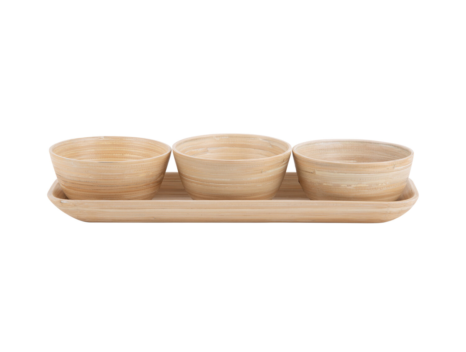 Schalen Für Snacks Puro Mit Tablett, 3er-set