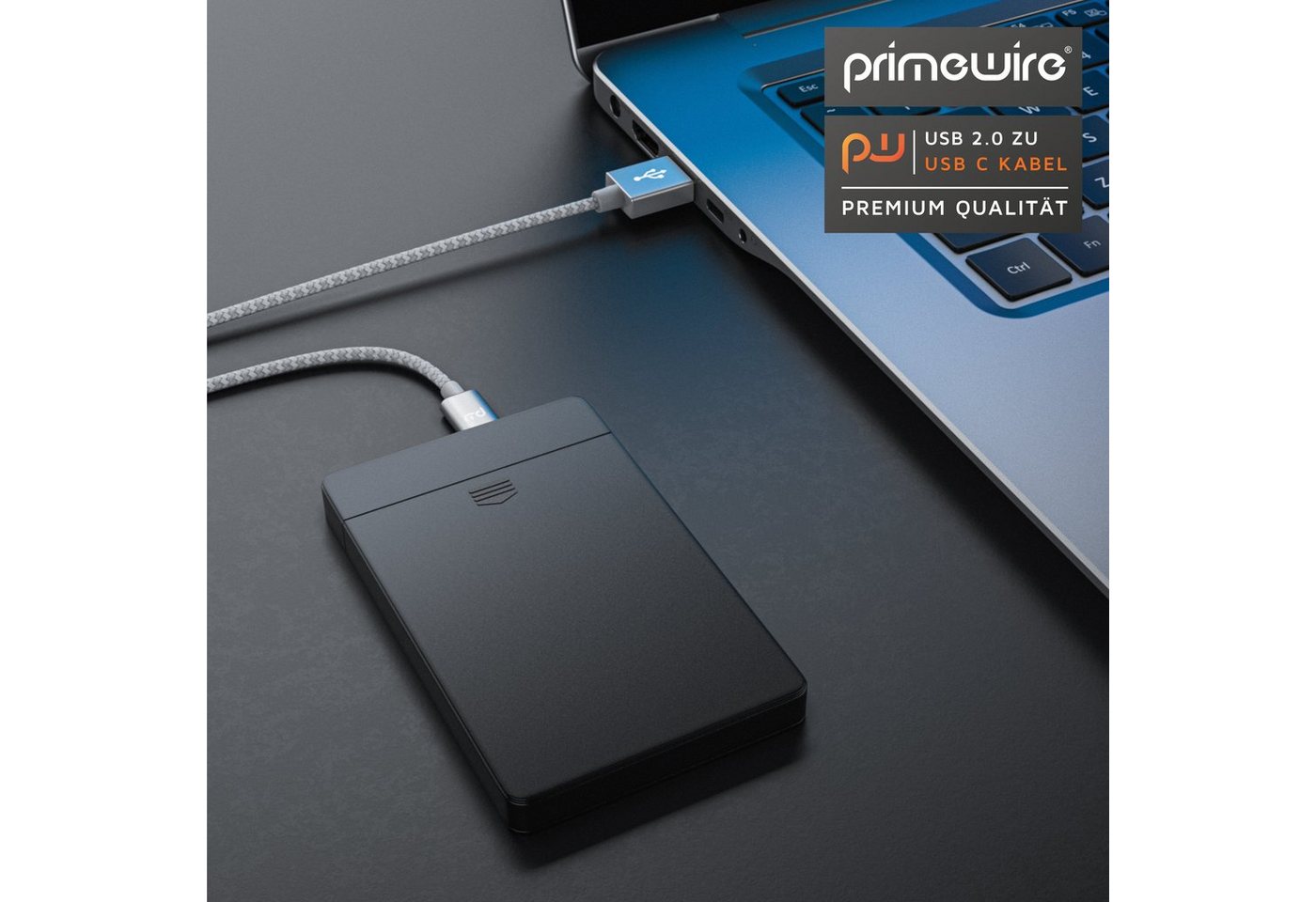Primewire Usb-c 3.1 Zu Usb 3.0 Typ A Kabel, Ladekabel, Datenkabel, Adapterkabel Für Smartphone & Tablet - 1m