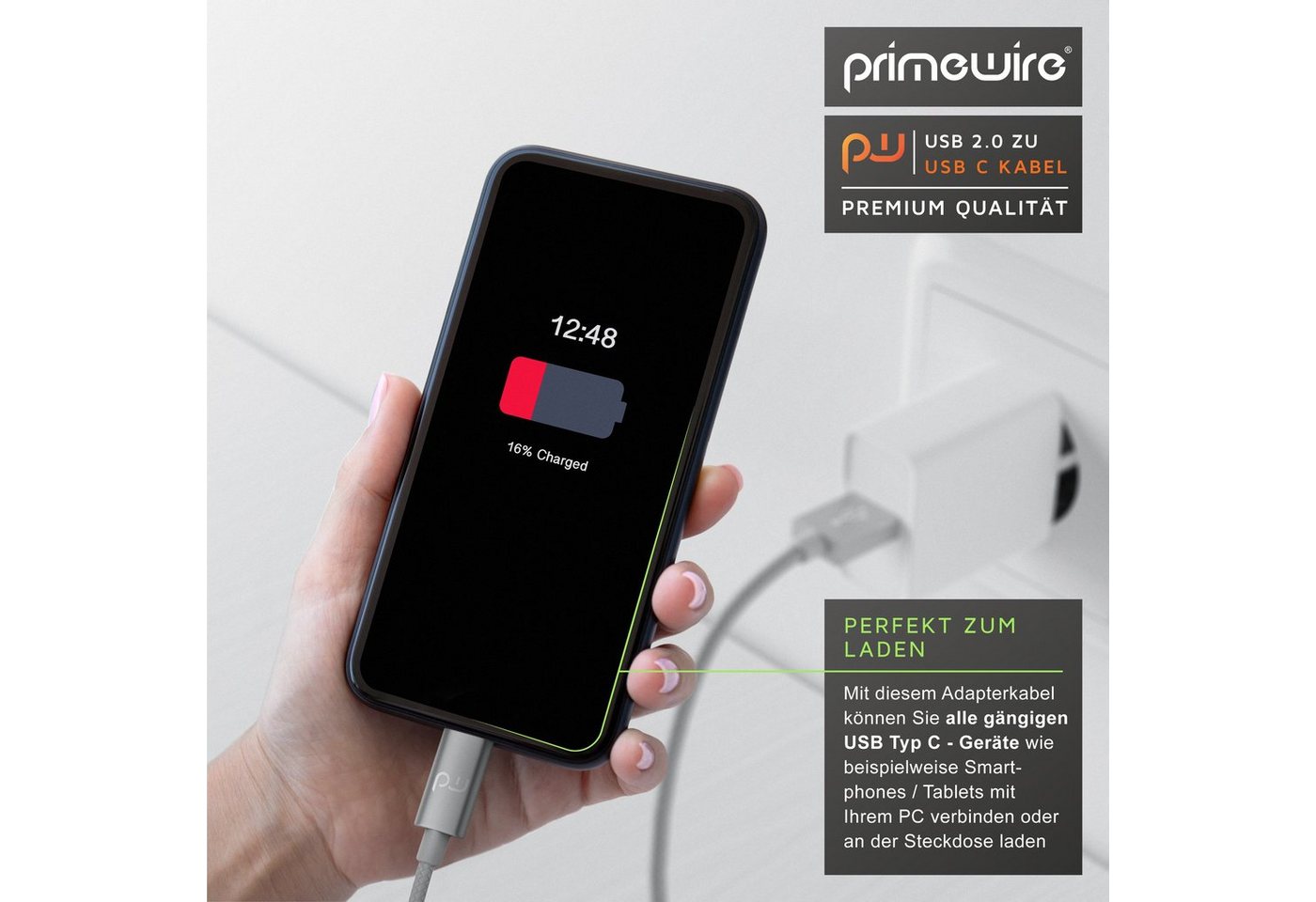 Primewire Usb-c 3.1 Zu Usb 3.0 Typ A Kabel, Ladekabel, Datenkabel, Adapterkabel Für Smartphone & Tablet - 1m Bild 5