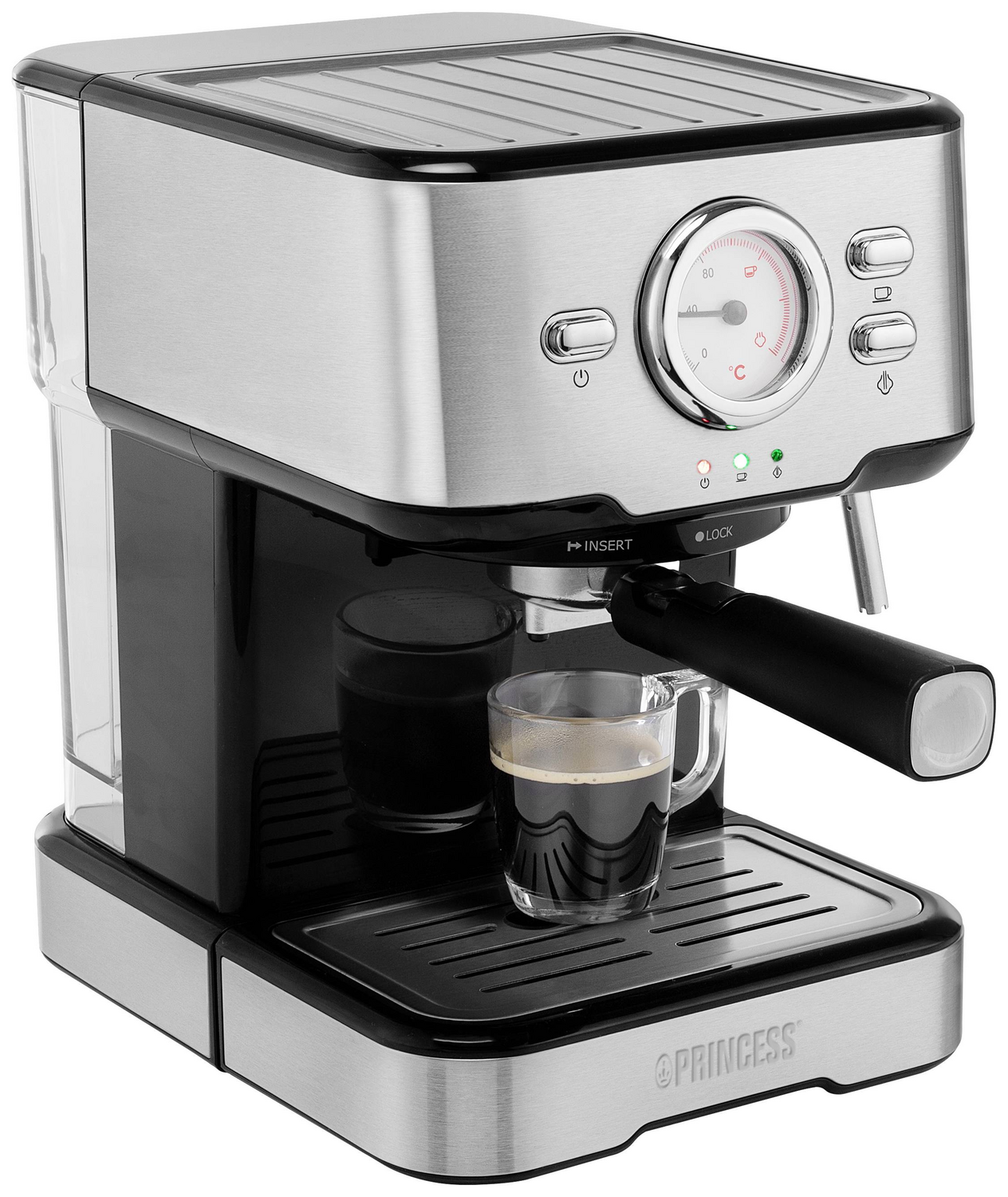 [gebraucht] B-ware Princess 249415 Kapselmaschine Milchaufschäumdüse Tassenwärmer