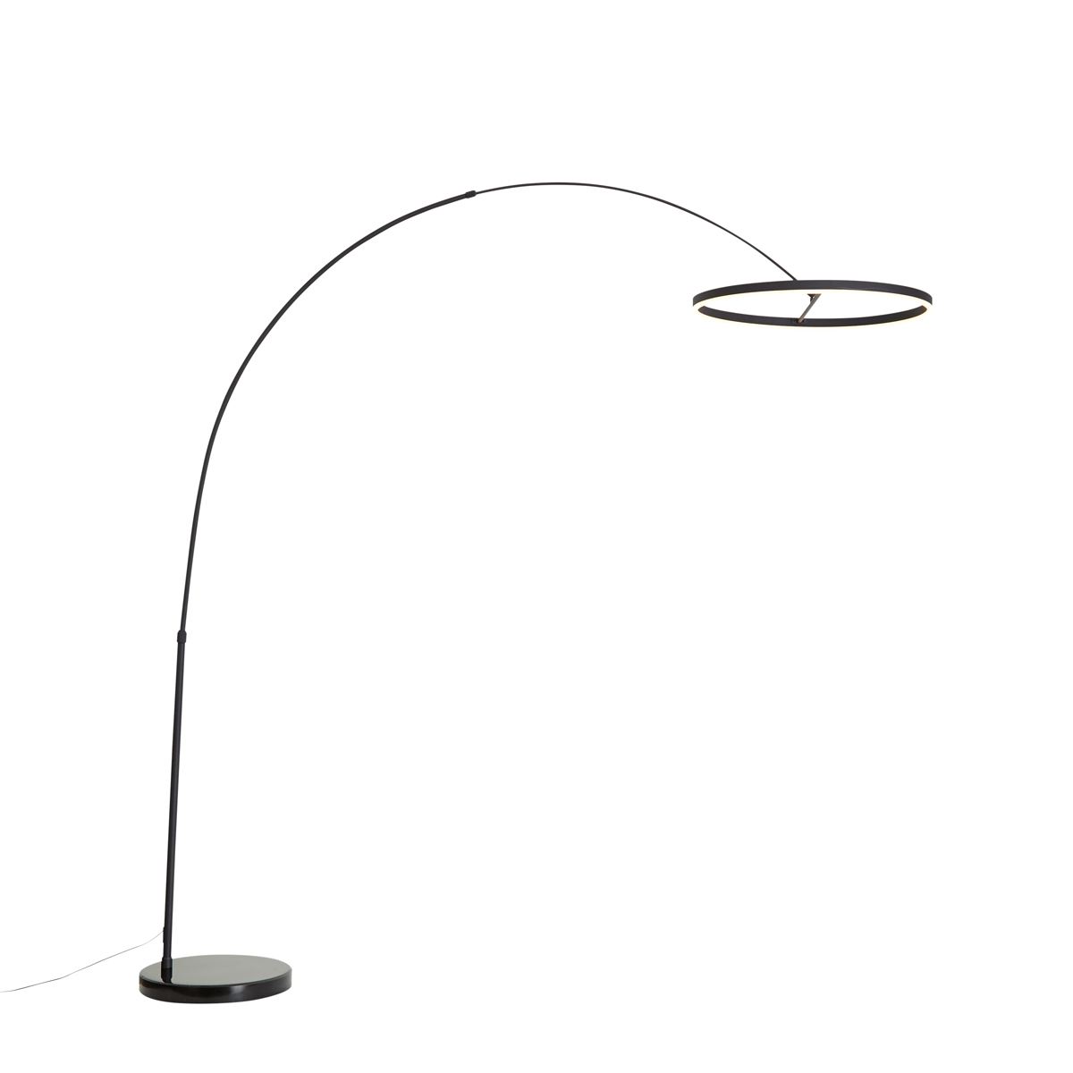 Qazqa Design-bogenleuchte Schwarz Inkl. Led 3-stufen-dimmbar -