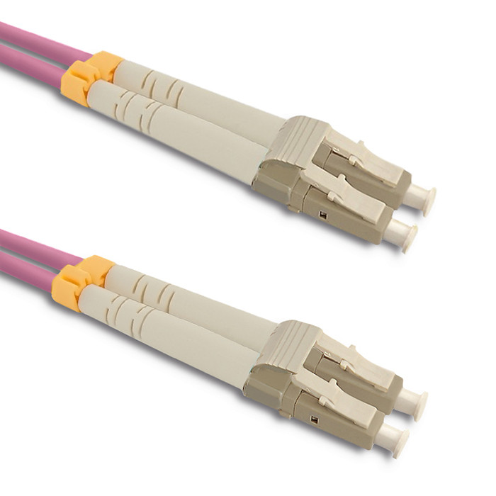 Qoltec Glasfaser-patchkabel Lc/upc – Lc/upc Multimode 50/125 Om4 Duplex 2 M