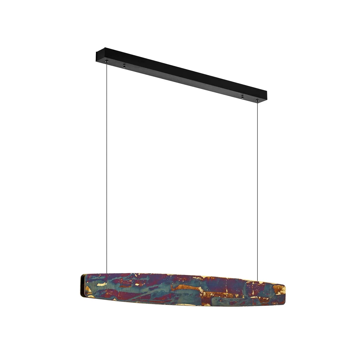[gebraucht] B-ware Quitani Led Hängelampe Pendelleuchte Lampe Licht Persida Gold Schlagmetall