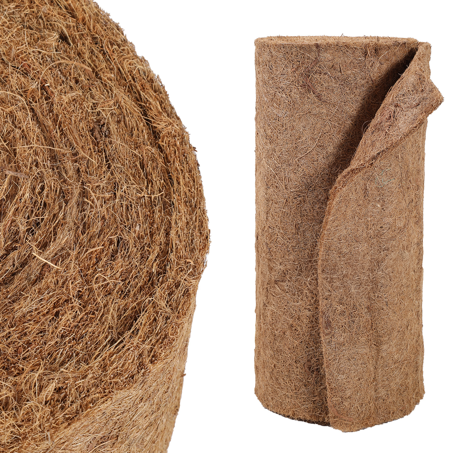 Randaco 10m X 0.5m Kokosmatte, 100% Kokosfasern, 1200g/㎡ Kokosmatten Zuschneidbar, Winterschutz Für Pflanzen