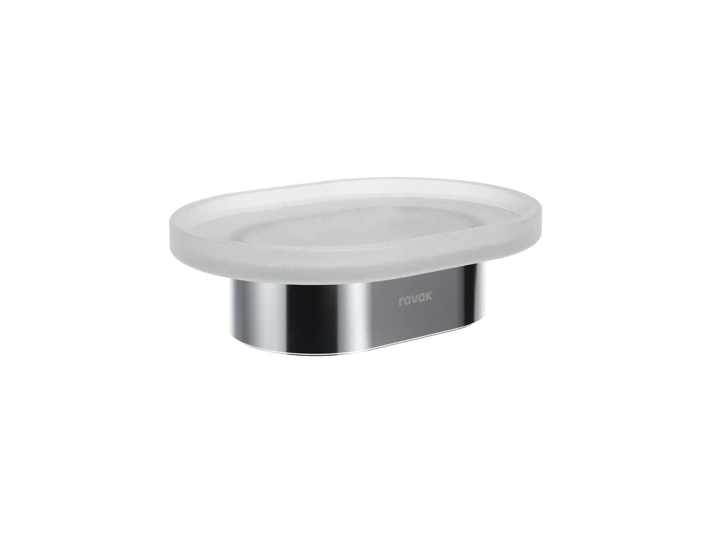 Ravak Chrome - Seifenschale Zum Aufstellen, Glas/chrom X07p1363