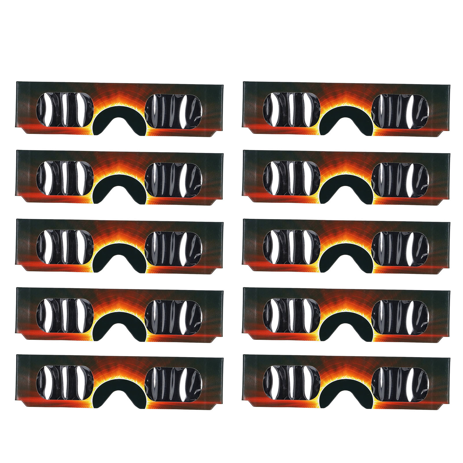 Flammkraft-4-teiliges Set Sonnenfinsternisbrillen Aus Abs-kunststoff Zur Direkten Sonnenbeobachtung Und Zum Schutz Der Augen