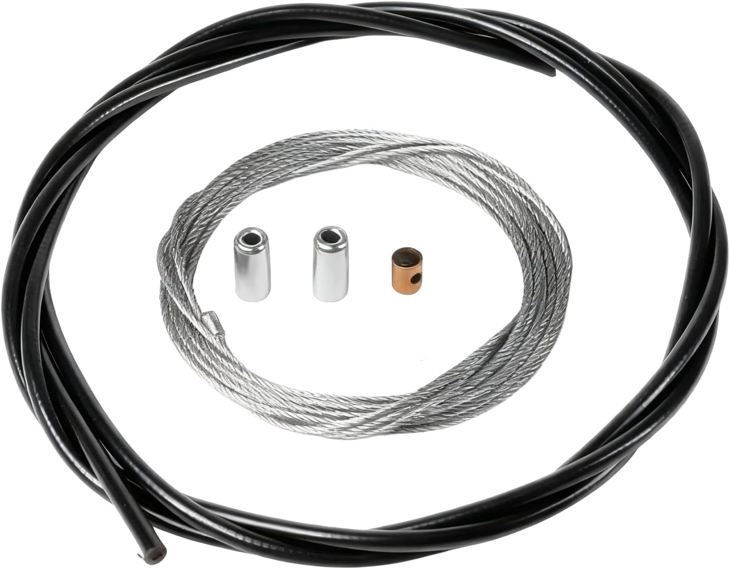 Universeller 2,50 M Gaszug Mit Schutzhülle - Für 50-cm³-rollervergaser, Motorräder Und Mopeds