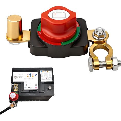 12v-48v Batterieschutzschalter, 180° Verstellbarer Trennschalter Aus Abs Und Kupfer, Entladeschutz Für Auto, Boot, Lkw, Motorrad, Wohnmobil, Atv, Utv, Erhöhte Sicherheit