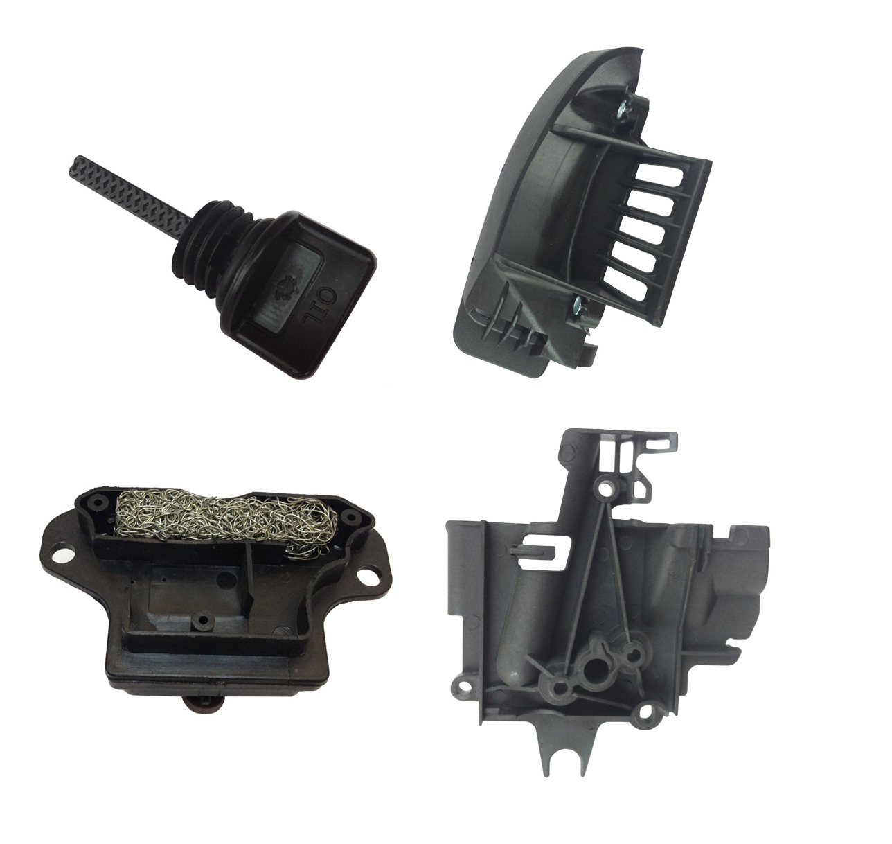 Geeignet Für Das Honda Gx35 Umk435 Motor-kit, Umfasst Einen Ansaugkrümmer-schutz, Einen Ölstandsanzeigedeckel, Einen Deflektor Und Einen Ölnebelabscheider.