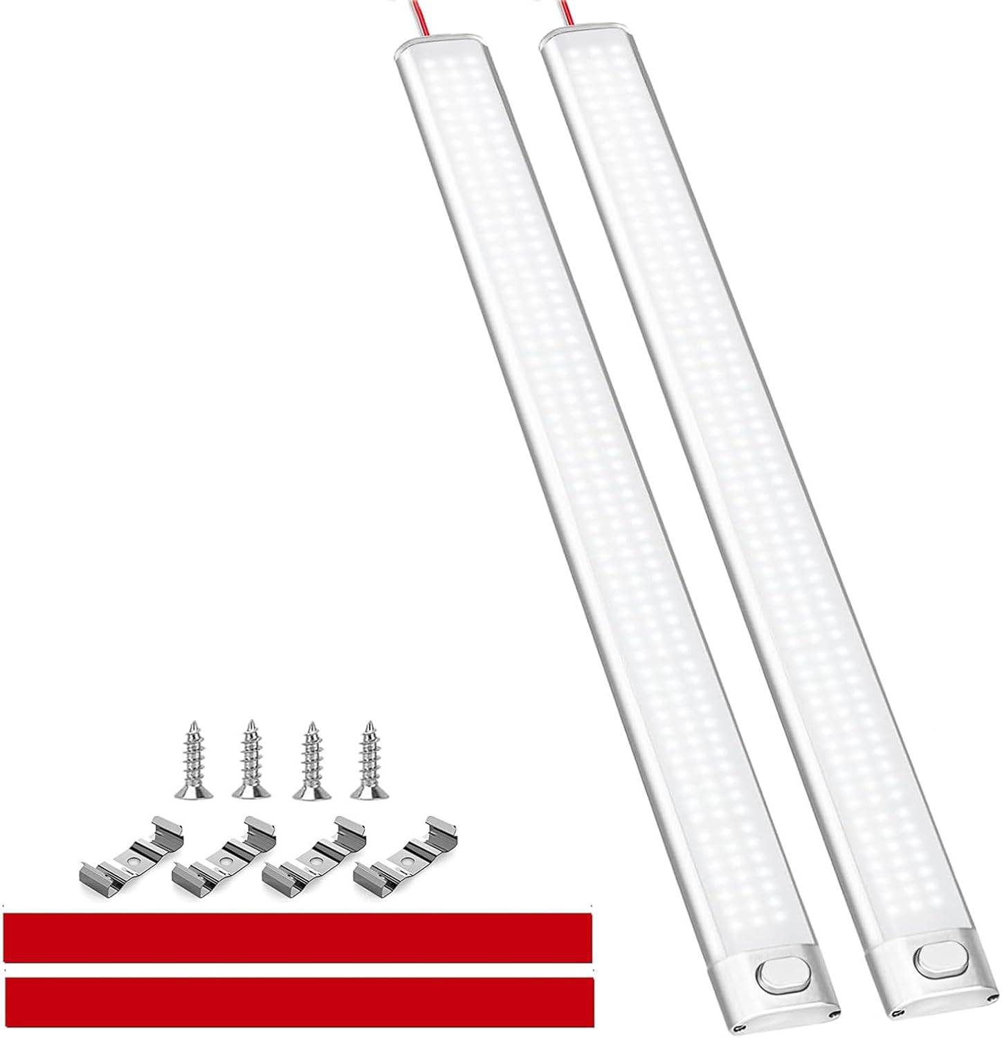 Set Mit 2 12v-led-leuchten Für Wohnmobile, 168 Leds, 6000k, Innenraum-lichtleiste Mit Schalter Für Auto, Transporter, Bus, Wohnwagen, Boot, Küche, Bad