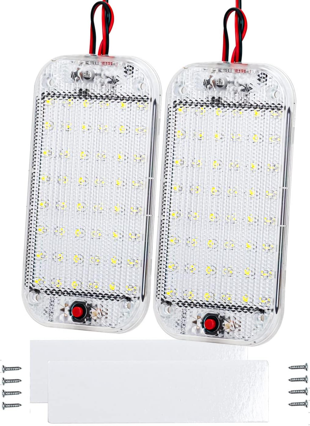 Stück 12v/85v Led-innenraumleuchten Mit Ein-/ausschalter, Innenbeleuchtung Für Auto, Wohnmobil, Lkw, Boot, Wohnwagen