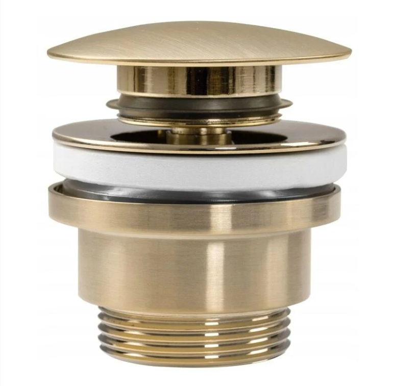 Bonde De Lavabo Universel Clic-clac Rea Brush Gold Mat