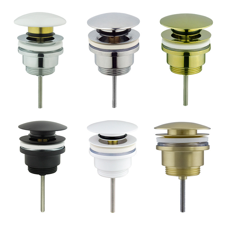 Bonde De Lavabo Universel Clic-clac Rea Gold--goldfarben