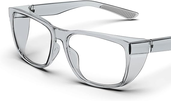 Transparente Sicherheitsbrille Mit Seitlichem Schutz, Anti-beschlag, Kratzfest, Rutschfeste Griffe Und Vollständiger Uv-schutz - Transparent