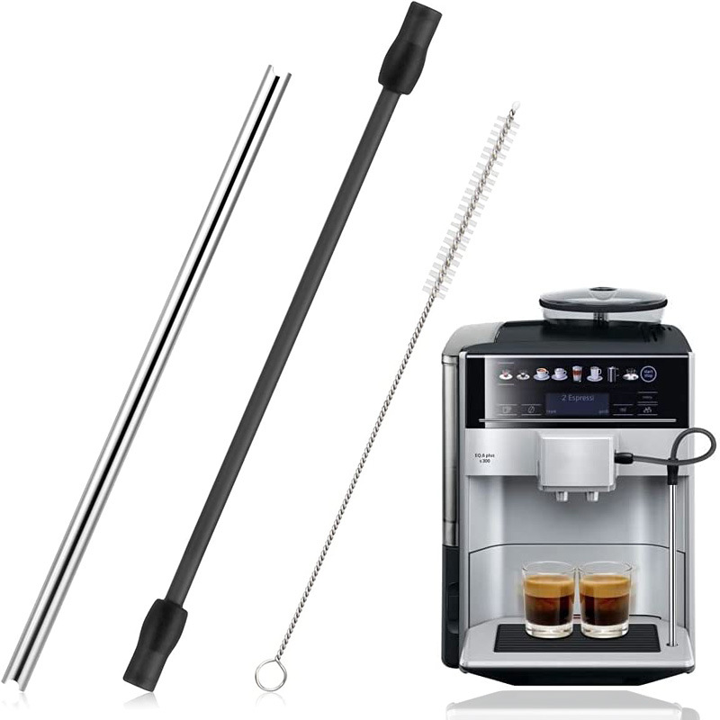 Milchschlauch 2 M Milchschlauch Für Vollautomatische Kaffeemaschinen - Milchschlauch Mit Ersatzreinigungsbürste, Geeignet Für Kaffeemaschinen Mit 3 Mm Durchmesser