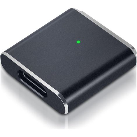 Usb-c Auf Mag-s 3 Magnetadapter 100w, Usb-c-buchse Auf Mag-s 3 T-stecker-konverter, Pd-schnellladefunktion, Kompatibel Mit Macbook Pro/air M1 M2 M3 M4 (14"/16"), Silber