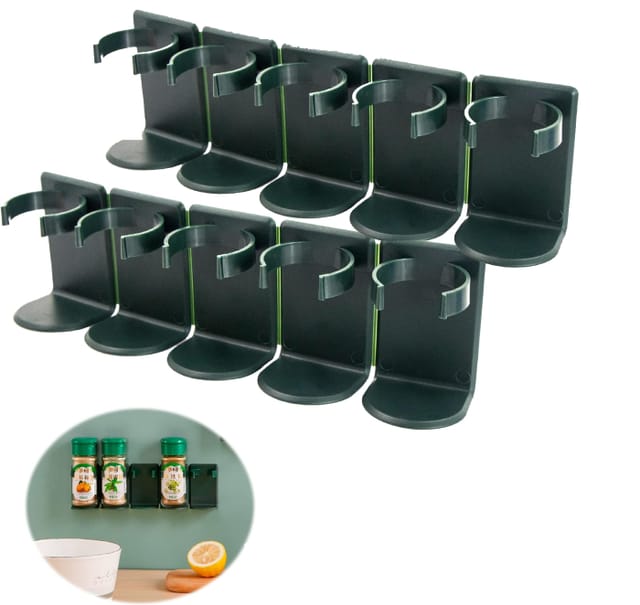 Küchenregalstützen Für Gewürzregale – Bohrfreie Gewürzschrank, Selbstklebende Gewürzgläser, Schrankeinlagen, Küchenorganisatoren, Wand, Wohnmobil-tür, Wohnmobil, 10 Stück, Abnehmbar