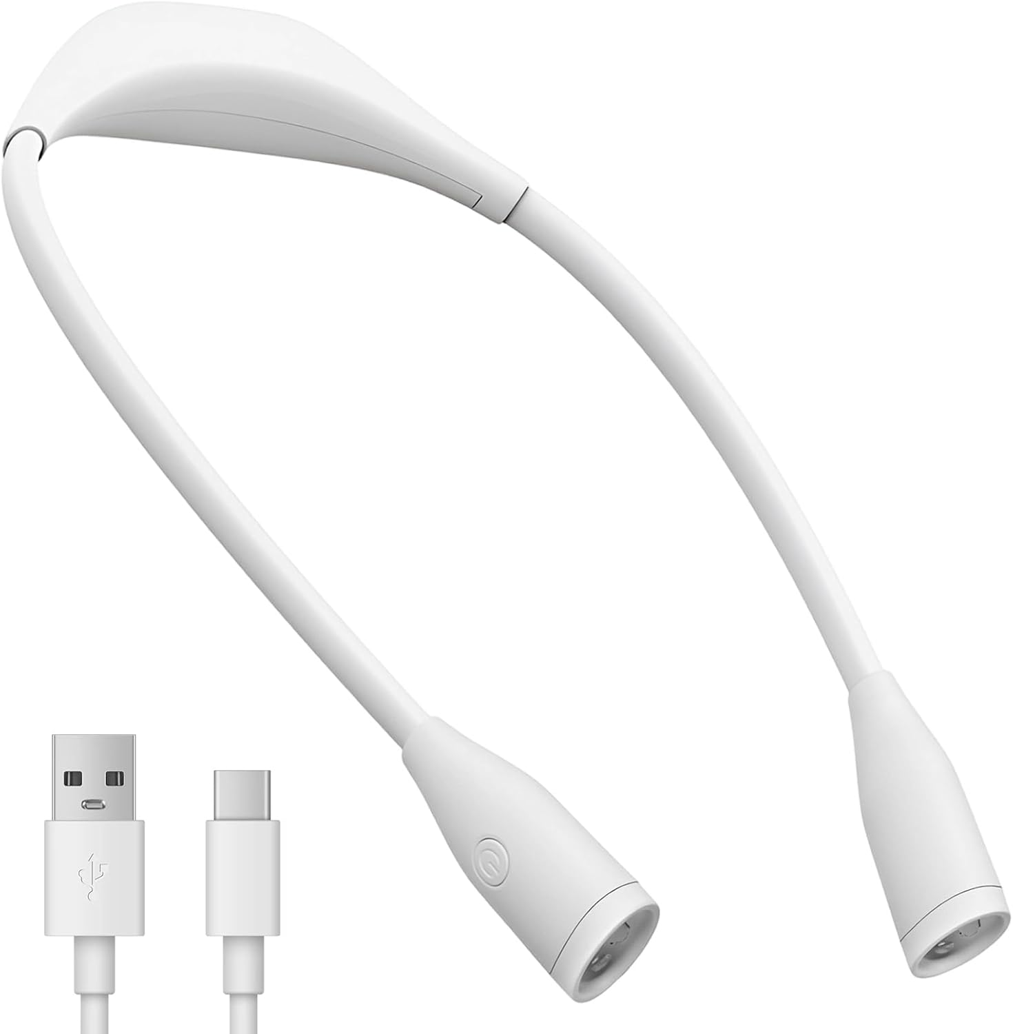 Wiederaufladbare Led-nackenleuchte Per Usb Zum Lesen Und Stricken, Freihändige Leselampe Mit 3 Farben Und 9 Helligkeitsstufen, 360° Flexibler Arm, Weiches, Flimmerfreies Licht, Schutzklasse A