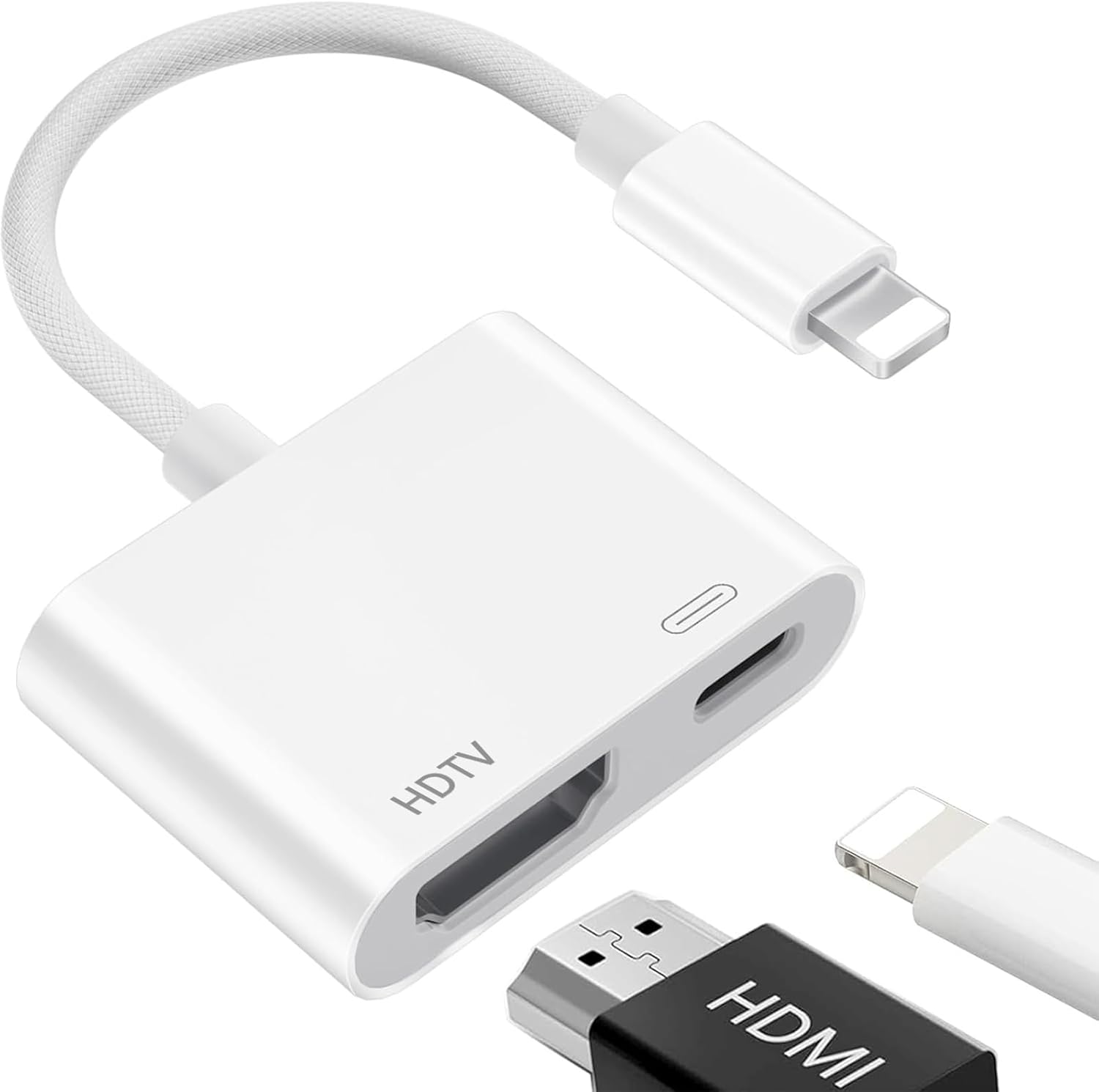 Lightning-hdtv-adapter, 【apple Mfi-zertifiziert】 Iphone-hdtv-adapter, Ipad-hdtv-adapter, Hdtv-kabel Für Iphone, Lightning-hdtv-kabel