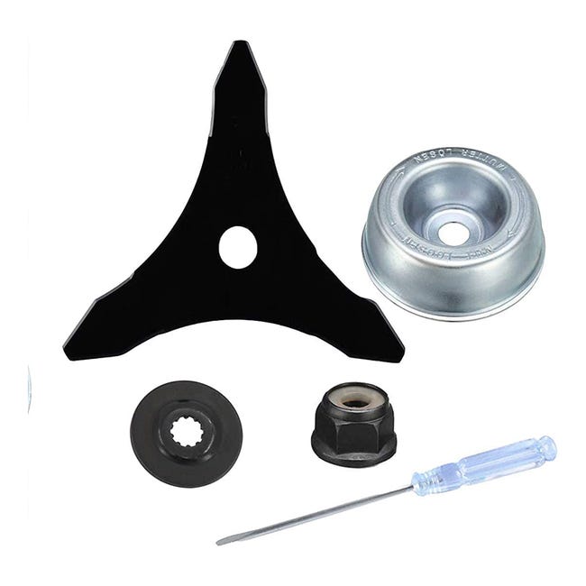 10-zoll X 3-zahn-stahl-freischneiderklingen Für 1-zoll-spindeln (25,4 Mm Oder 20 Mm), Mit Klingenadapter-kit.