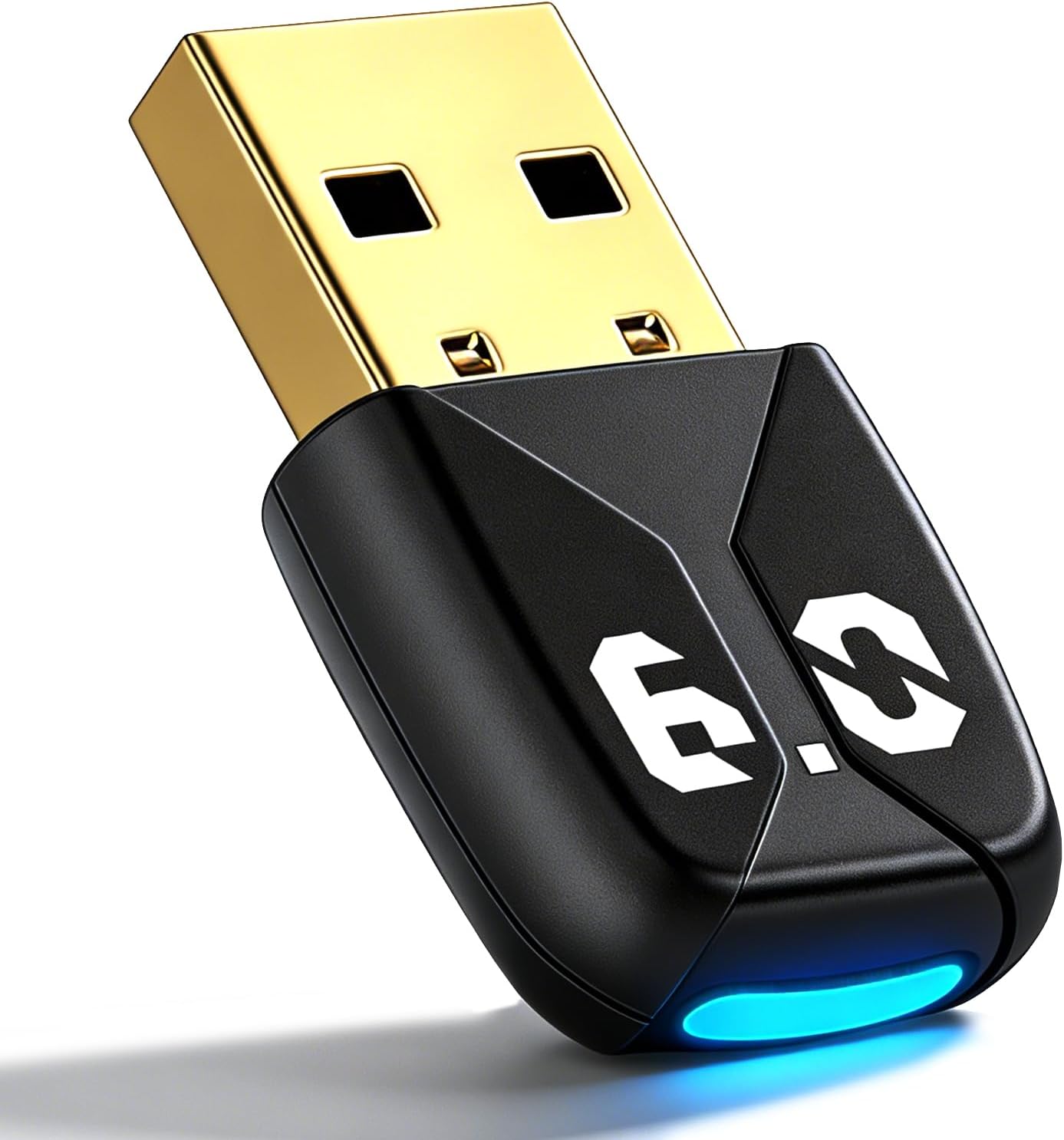 Bluetooth 6.0 Usb Für Pc, Usb-bluetooth-dongle Für Windows 11/10/8.1, Usb-bluetooth-adapter Mit Großer Reichweite Und Geringer Latenz, Verbindet Bis Zu 5 Geräte (maus, Tastatur, Headset, Smartphone, G