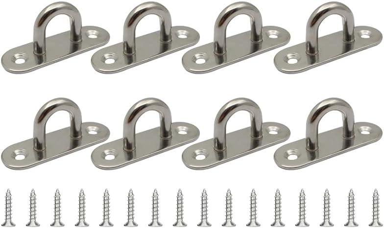 Stück M6 Edelstahl-ösenplatten, Deckenhaken, U-haken, Zum Aufhängen Von Gegenständen