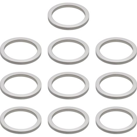 Packung Mit 10 Reduzierringen Aus Edelstahl 304, 25,4 X 20 X 2 Mm, Kompatibel Mit Stihl Zahnradtrimmerköpfen