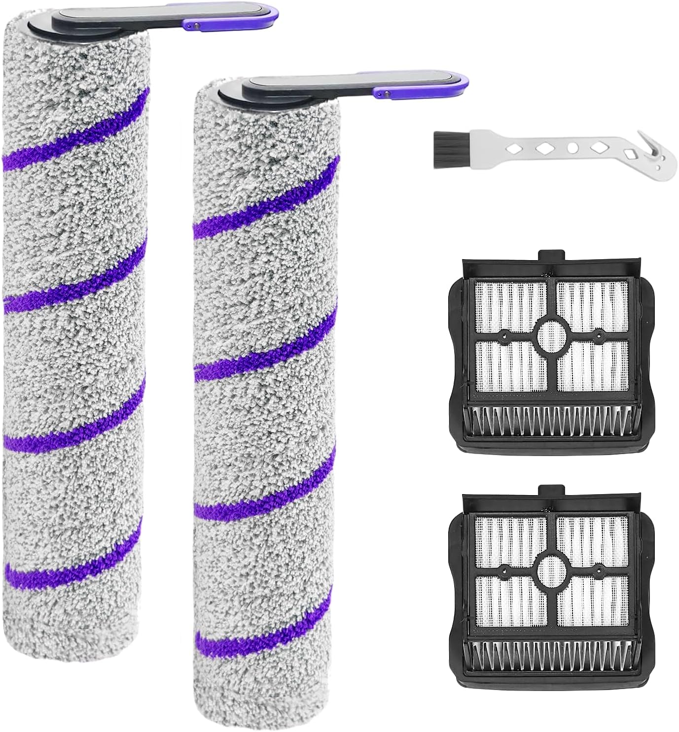 Ersatzdüsen Und Hepa-filter, Kompatibel Mit Den Nass- Und Trockensaugern Rowenta X-clean 10 Und Narwal S20 Pro, Inklusive 2 Bürstenwalzen, 2 Filtern Und Reinigungsbürste.