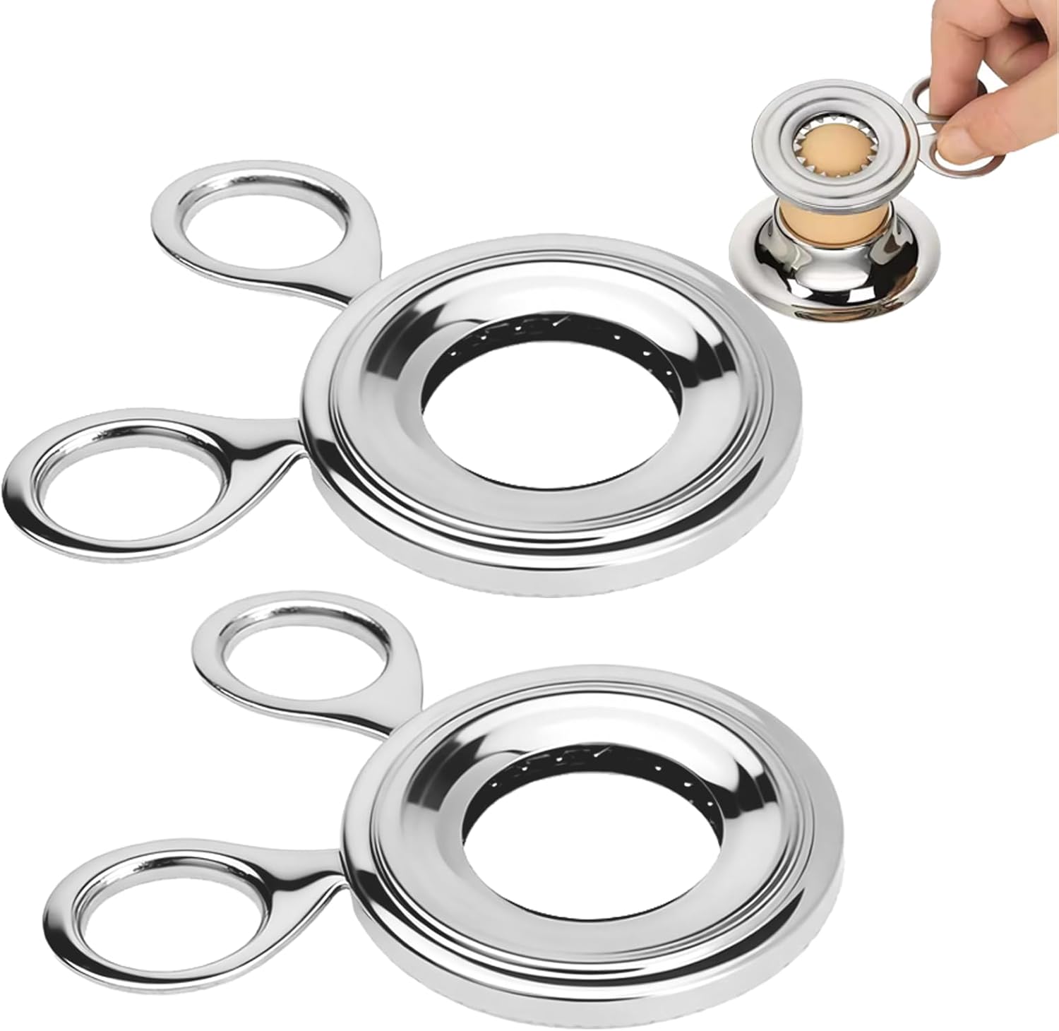 2-teiliger Eieröffner Aus Edelstahl, Präziser Eierschneider, Manueller Eierknacker In Scherenform, Schneidet Eier Sauber Und Ohne Schale, Küchenaccessoire Für Zuhause Und Restaurant