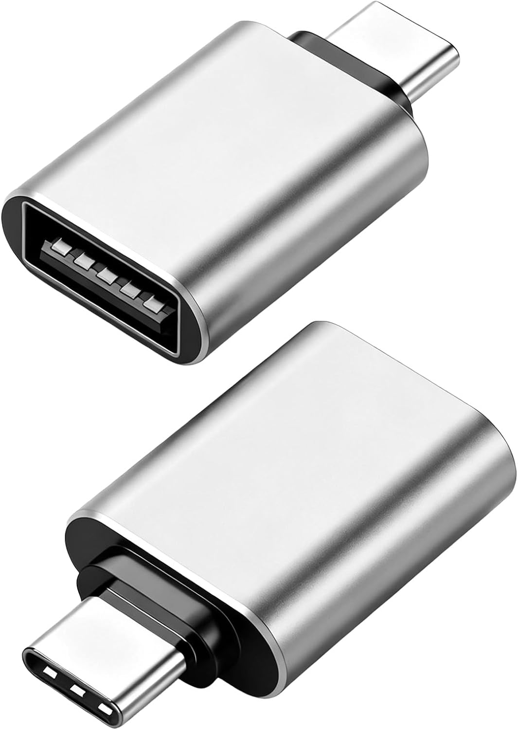 2er-pack Usb-c Auf Usb-a 3.2 Adapter, 10 Gbit/s Typ-c Stecker Auf 3.2 Buchse Adapter, Kompatibel Mit 16" Pro Max, Ipad, Imac, Macbook Pro/air, Thunderbolt 4 Und 3 Geräten