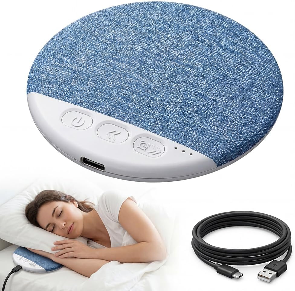 Bluetooth-unterkissenlautsprecher Für Besseren Schlaf, Mini-lautsprecher Mit Weißem Rauschen, Bluetooth 5.4, 30/60/90-minuten-timer, Einschlafhilfe Für Bett Und Reisen