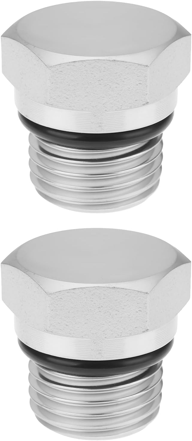 2 X 3/8"-sechskantstopfen Aus Kohlenstoffstahl (orb) Mit 9/16"-18-gewinde Und O-ring 6408-06 Für Hydraulikanwendungen