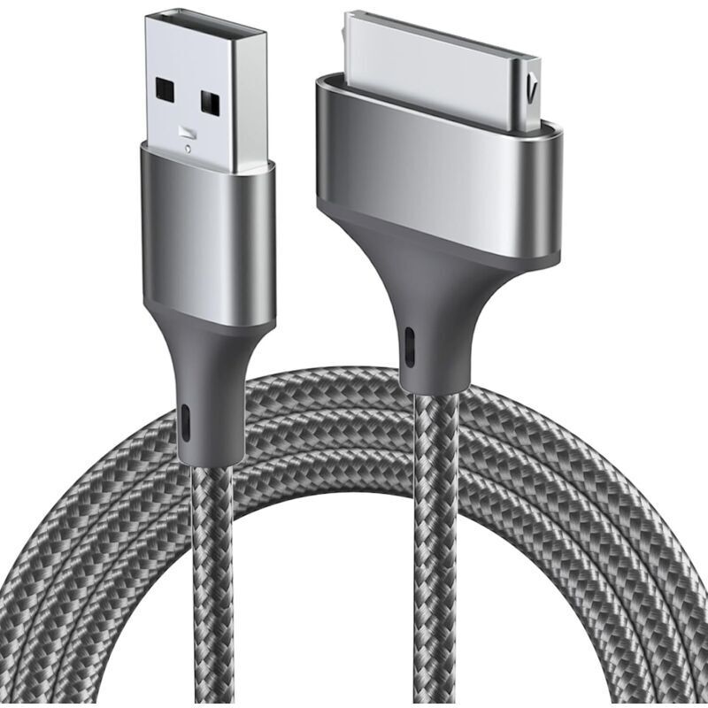 Iphone 4s-kabel, Usb-kabel, 30-pin-kabel, 100 Cm Breites, Geflochtenes Nylonkabel, Kompatibel Mit Iphone 4/4s, Iphone 3g/3gs, Ipad 1/2/3, Ipod Touch 4/3/2/1, Ipod Classic 3/2/1