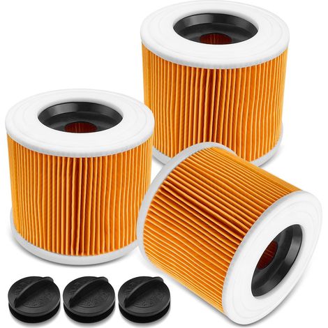 3er-pack Staubsaugerfilter Für Kärcher Wd-serie Wd2 Wd3 Wd3p A2004 Mv2 Mv3, Ersatzfilter Für Kärcher Nass- Und Trockensauger 6.414-552.0/64145520