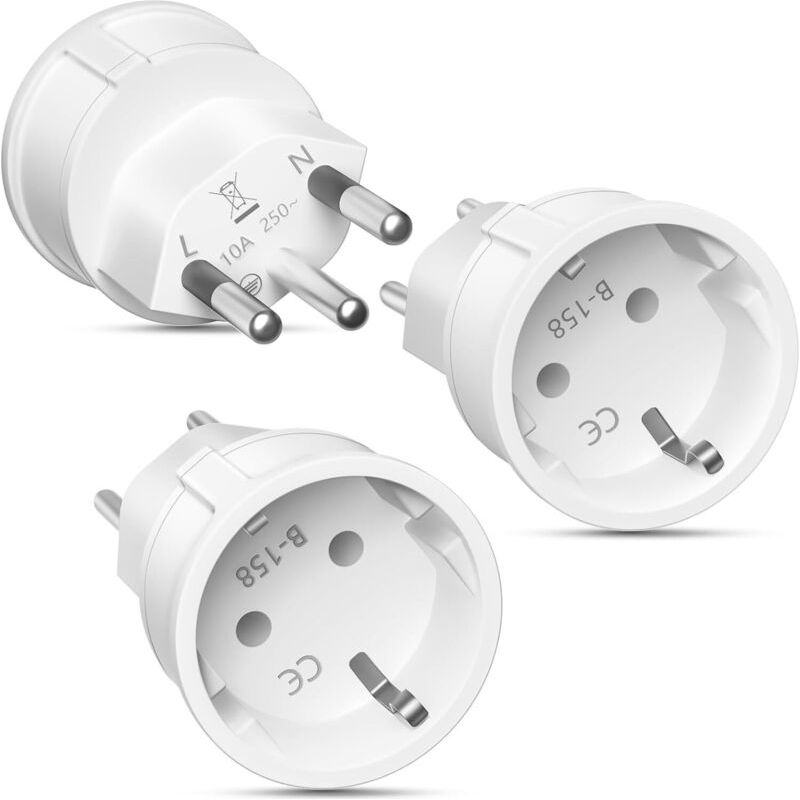 Französischer Auf Schweizer Stecker, 3-teiliger Reiseadapter, Schweizer Reiseadapter, Französischer Auf Schweizer Reiseadapter, Französischer Auf Schweizer Stecker, Schweizer Reiseadapter Für Maledive