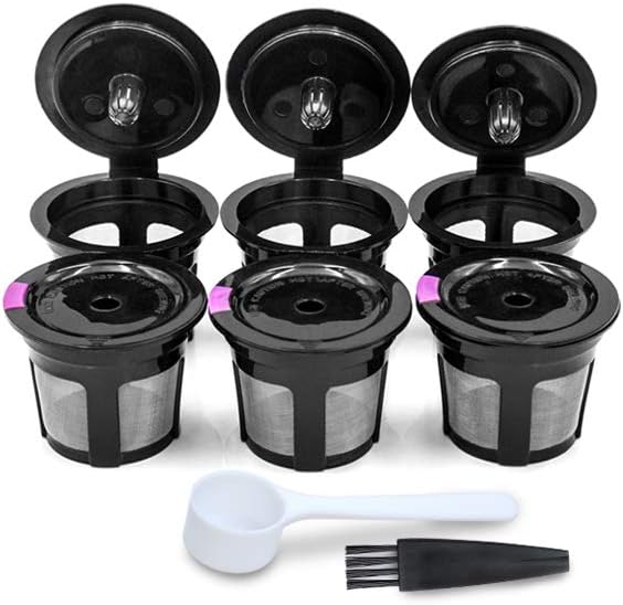 Das Paket Mit 6 Leeren Kaffeekapseln Ist Wiederverwendbar Und Nachfüllbar Und Eignet Sich Für Die Meisten Keurig-kaffeemaschinen Der Modelle 1.0 Und 2.0.