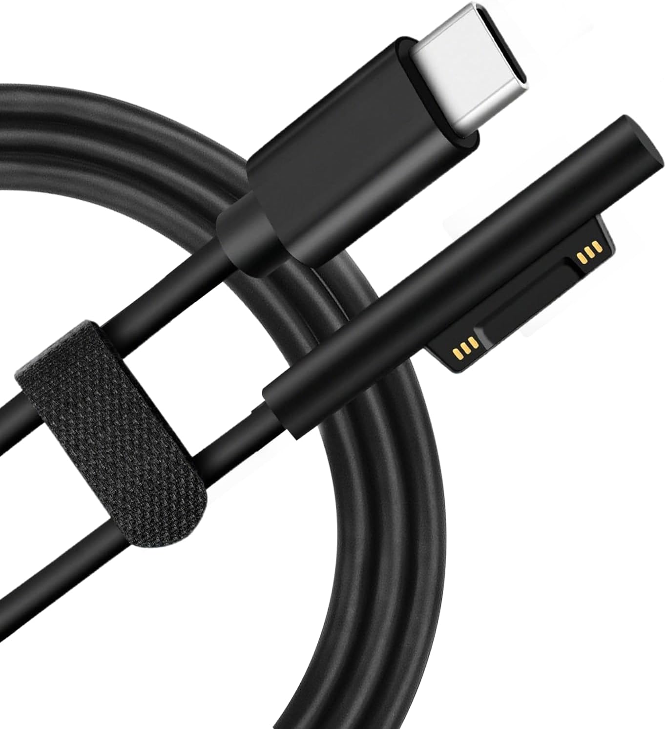 Usb-c-ladekabel Für Surface Pro 7, 6, 5, 4, 3, 1,8 M Langes Magnetisches Usb-c-ladekabel (stecker) Für Surface Book 2, Book 1, Go, Laptop 1, 2, Kompatibel Mit 45-w-15-v-3-a-usb-c-netzteil
