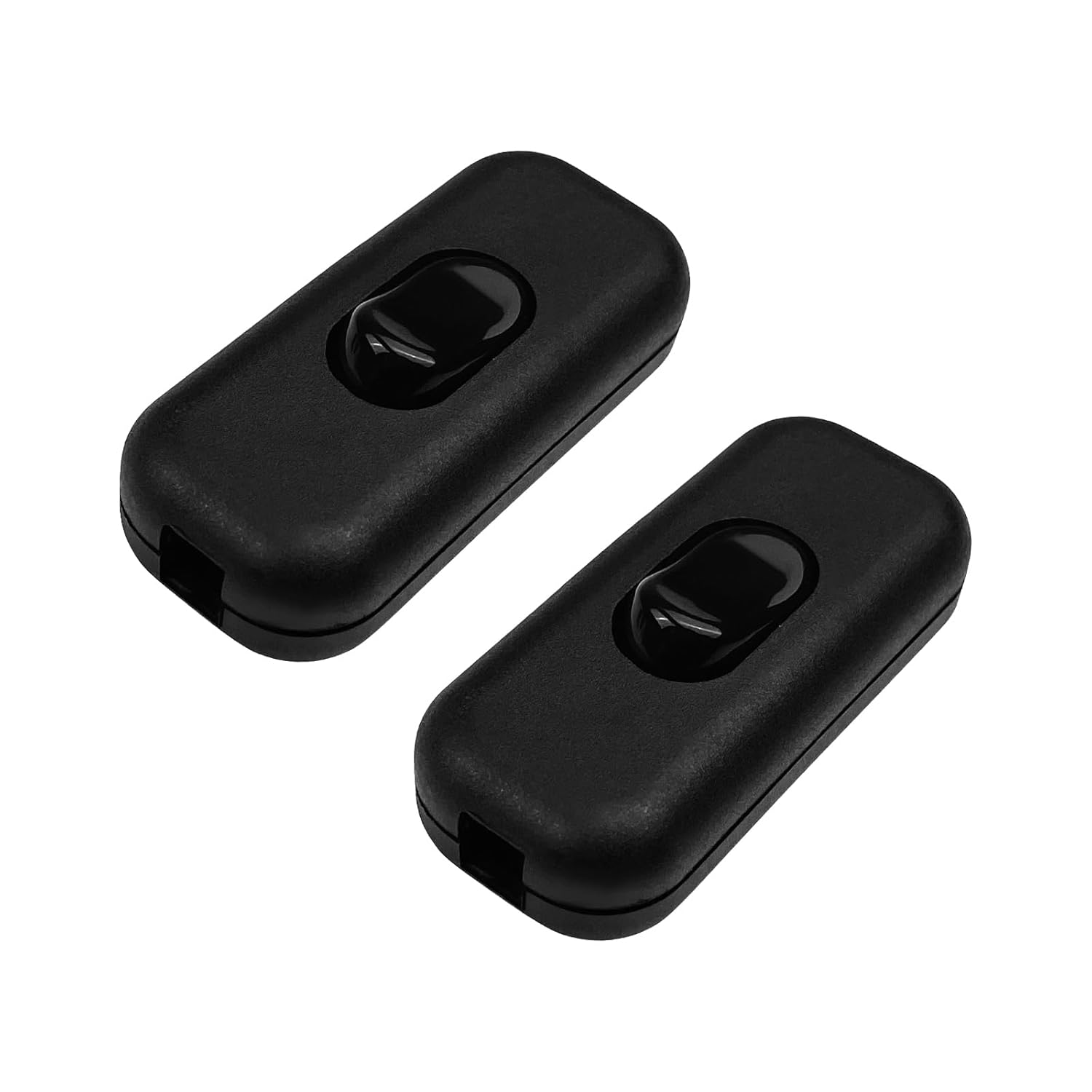 Set Mit 2 Nachttischlampenschaltern, 250v 6a Schwarze Zwischenschalter Für 2- Oder 3-polige Reihenlampen Für Alle Arten Von Tisch- Und Elektrischen Lampen