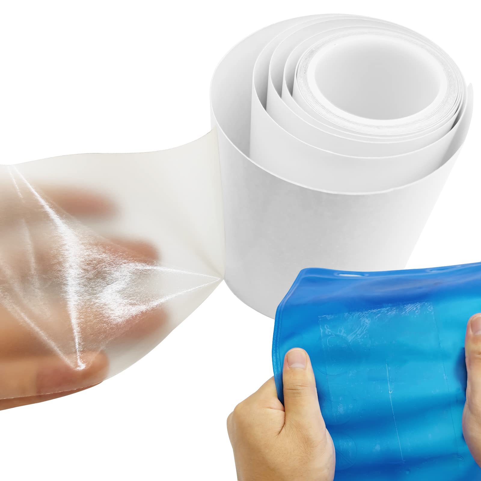 Reparaturband Für Schwimmbäder/reparaturset Für Transparentes, Wasserdichtes Tpu-band 100 Cm 15 Cm, Geeignet Für Aufblasbare Matratzen Und Aufblasbare Schwimmringe