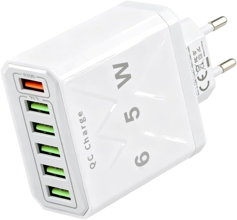 65-w-usb-ladegerät Mit Mehreren Anschlüssen, Qc 3.0 Und Usb 3.1, Universelles Netzteil Für Samsung Galaxy, Iphone 17/16/15/14/13/12/11/se, Ipad, Huawei Pixel, Schnelles Und Sicheres Laden