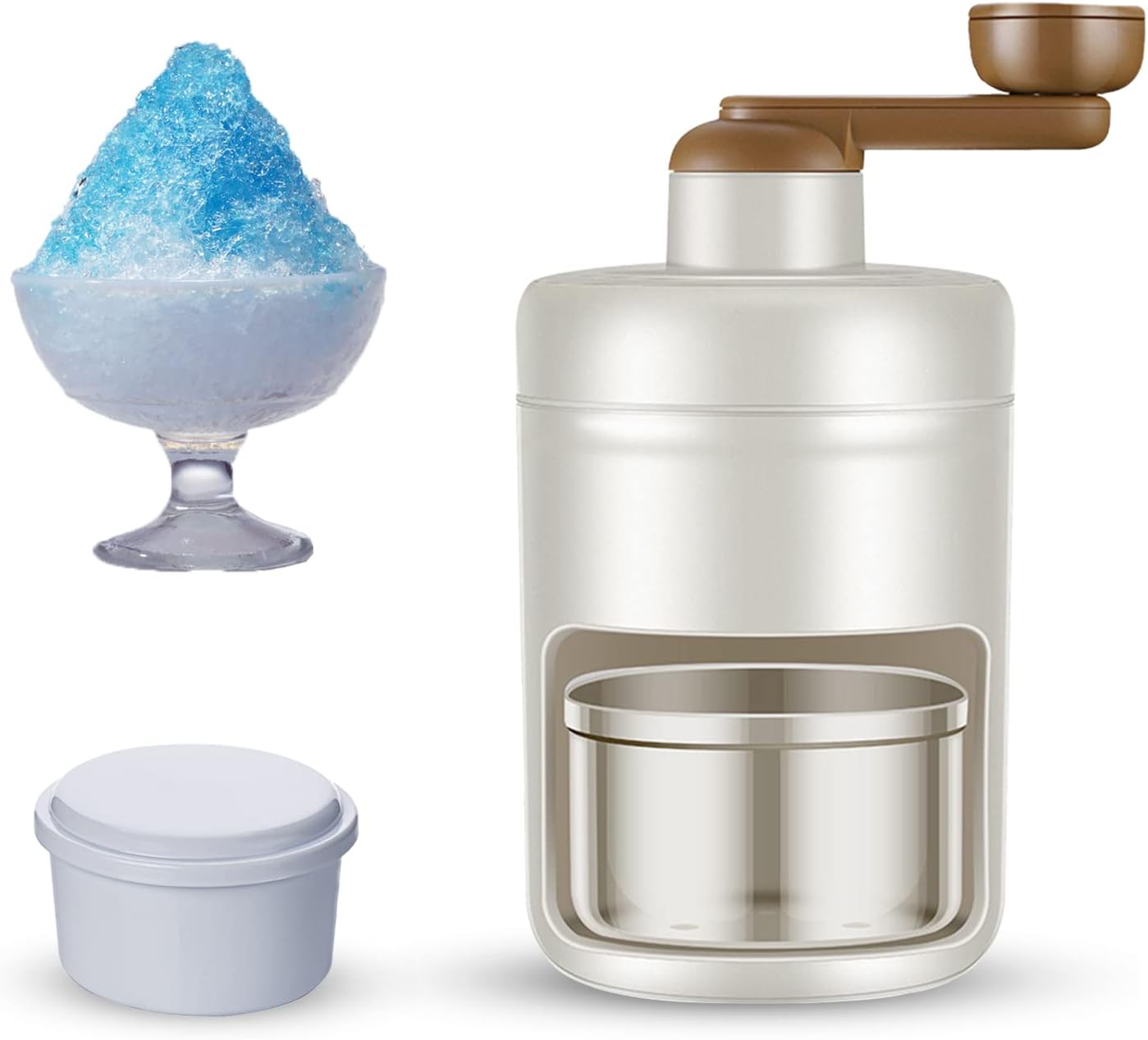 Manueller Eiszerkleinerer – Rotationszerkleinerer – Cocktail-slush-maschine, Eiswürfelzerkleinerer – Mit Eiswürfelschalen – Für Bar, Küche, Zubehör Für Gefrorene Getränke