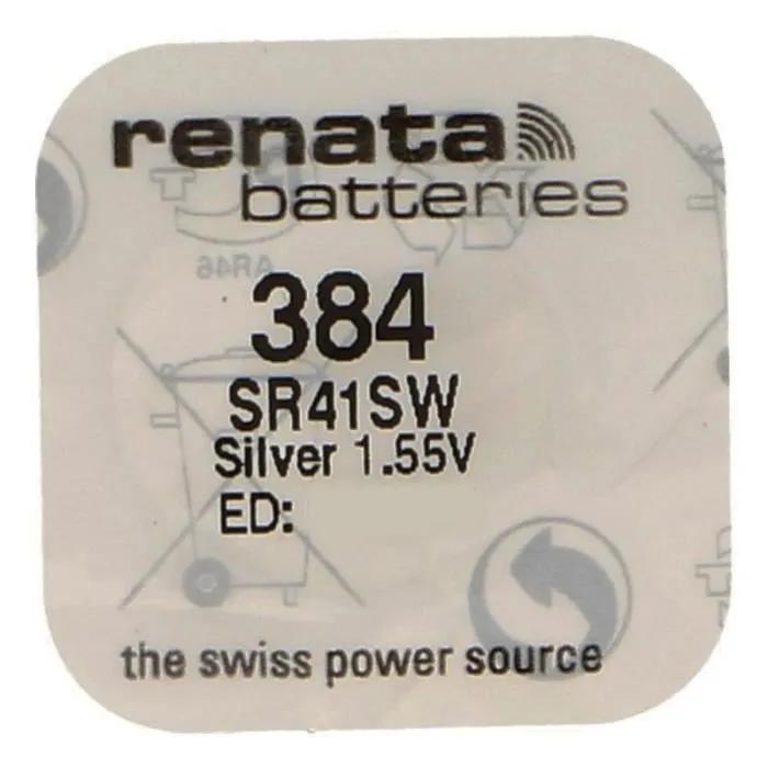 Knopfzelle Renata 384 Sr41sw Silber 1 55 Volt