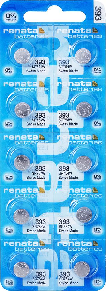 Knopfzelle Renata X393 Sr754w Silber 1 55 V 80 Mah