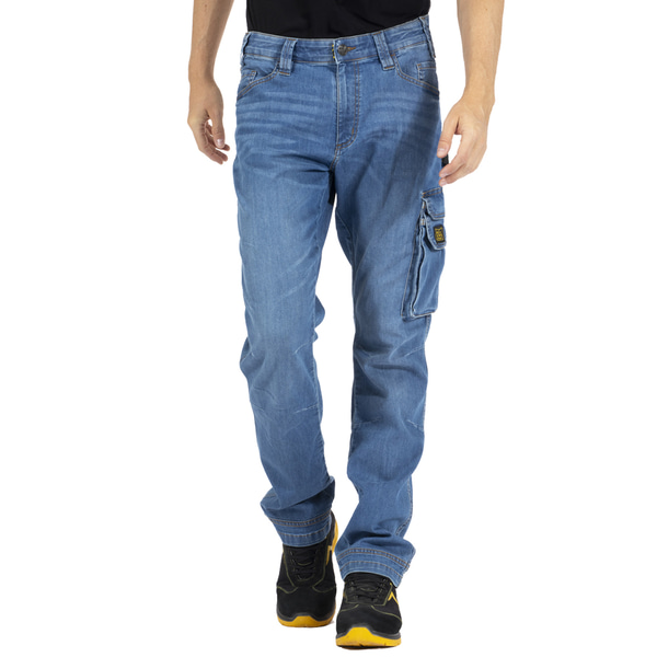 Arbeitsjeans Job L Blau Größe 56