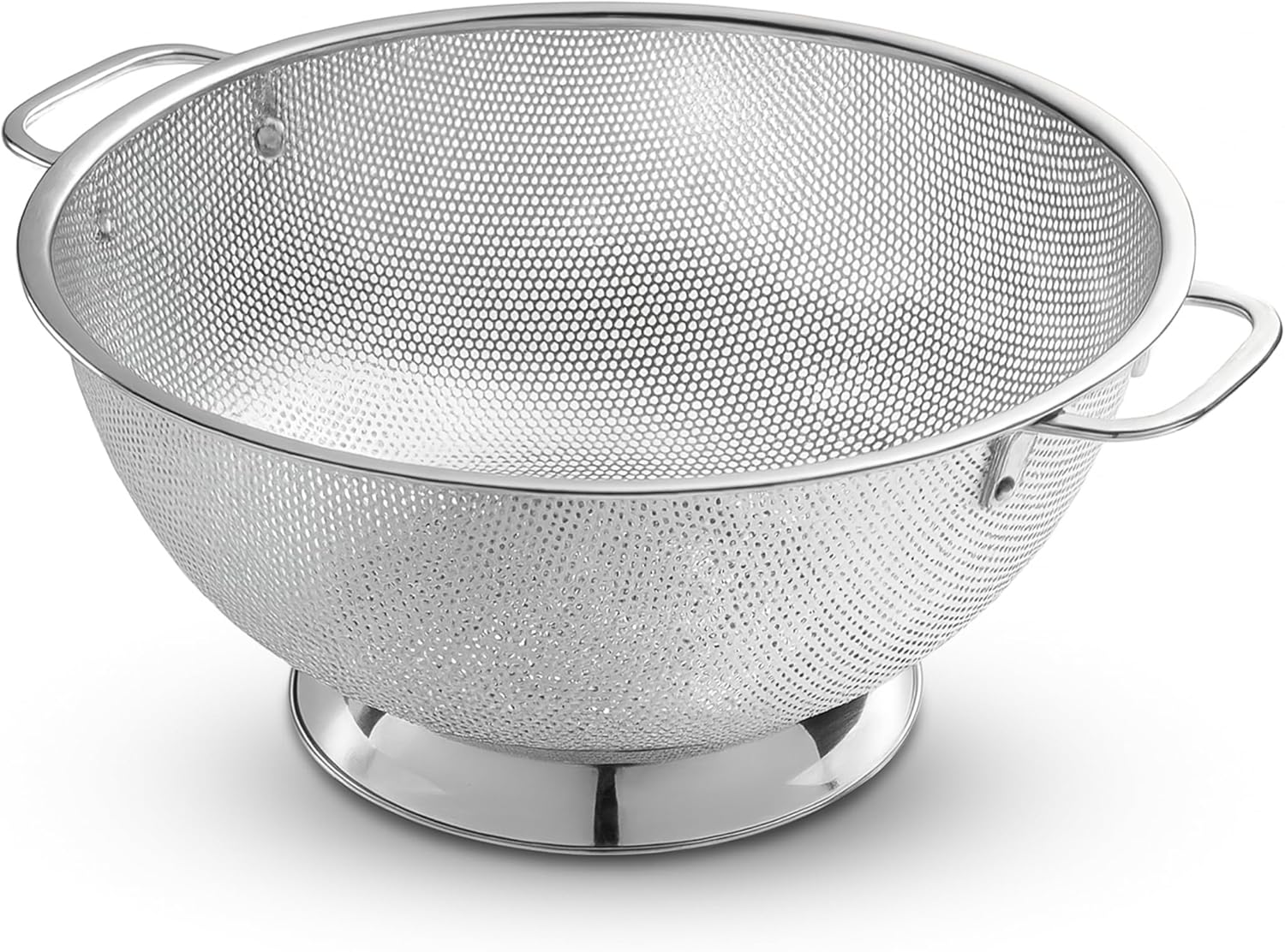 Küchensieb – 5-liter-edelstahlsieb Mit Griff – 18/8-siebschüssel Zum Abtropfen Von Nudeln, Spaghetti, Gemüse, Obst Und Topfinhalt – Edelstahlsieb